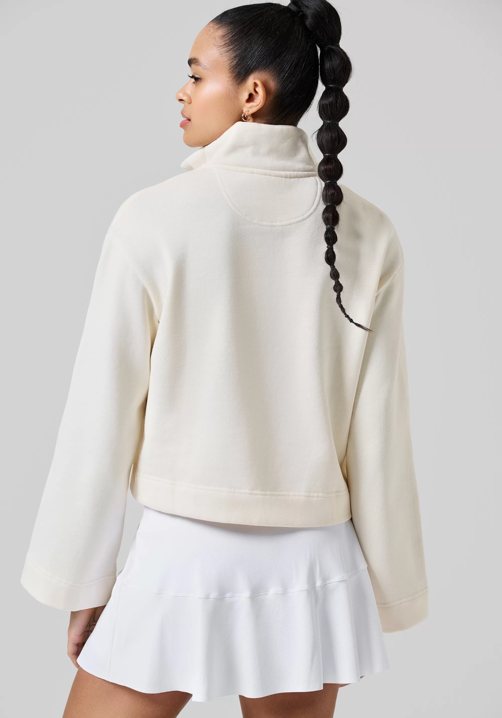 Casall Comfy Half Zip Sweater - Off White Best Sale