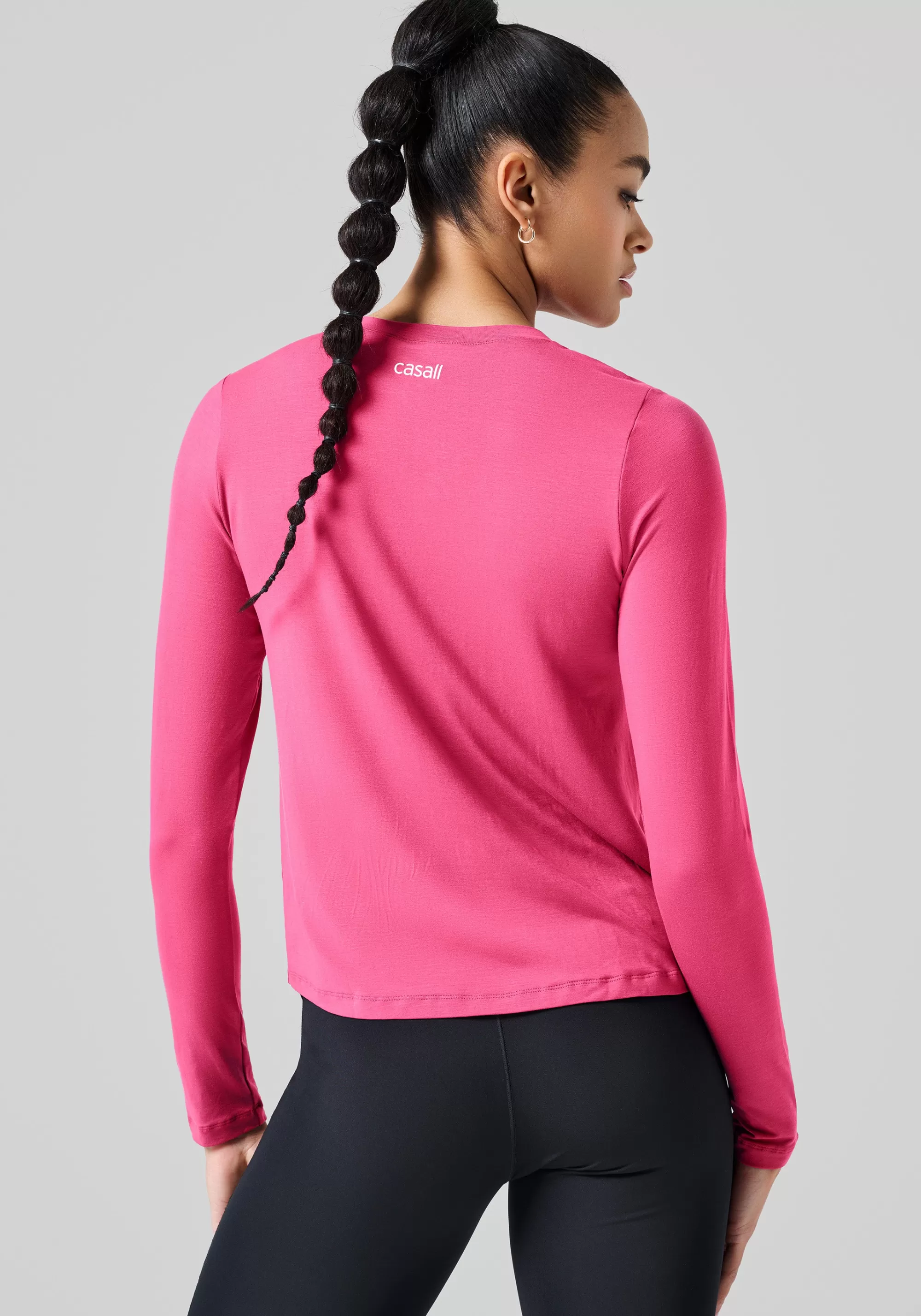 Casall Delight Crew Neck Long Sleeve - French Rose Outlet