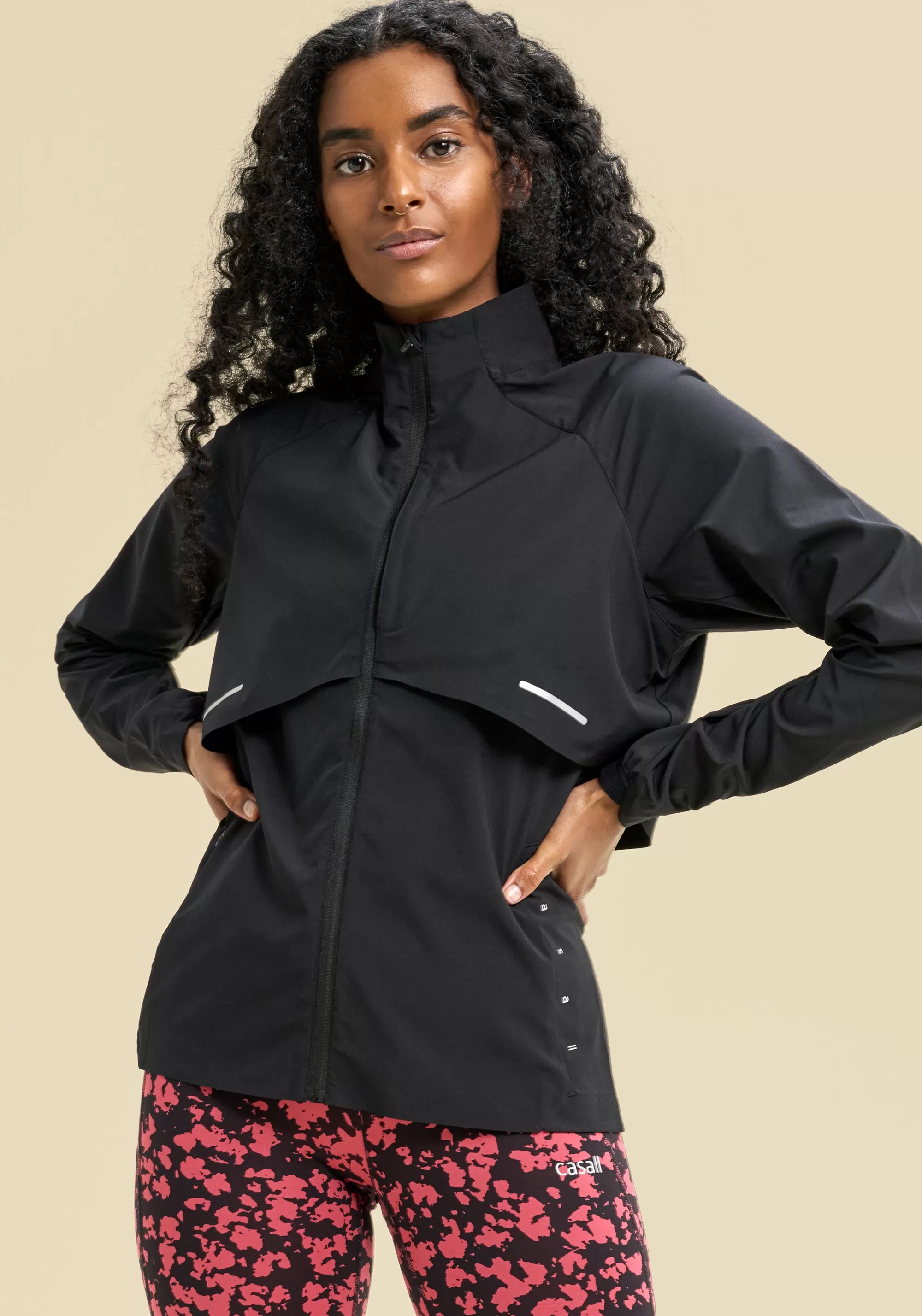 Casall Dynamic Windbreaker Jacket - Black Hot