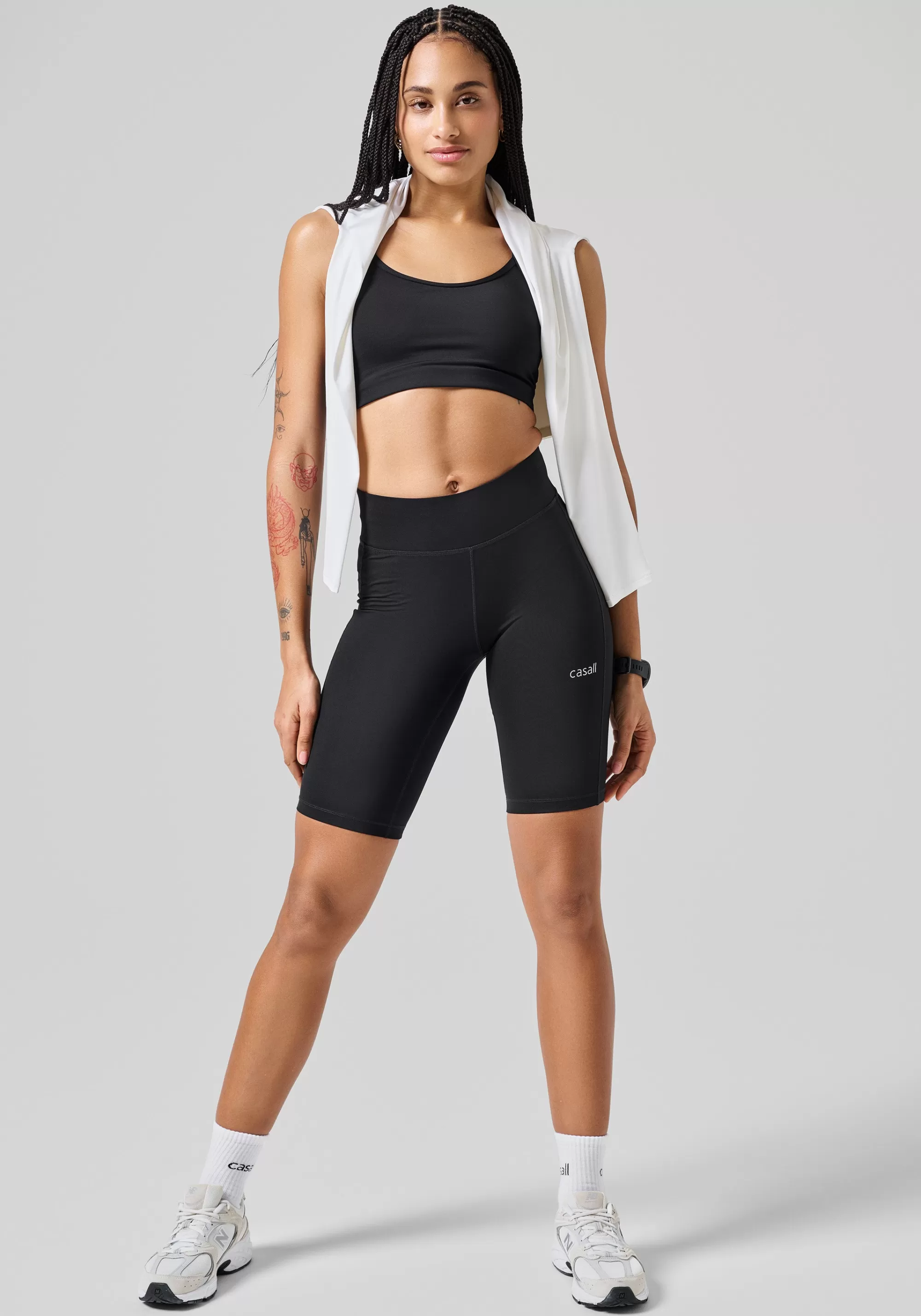 Casall Essential High Waist Bike Tights - Black Online