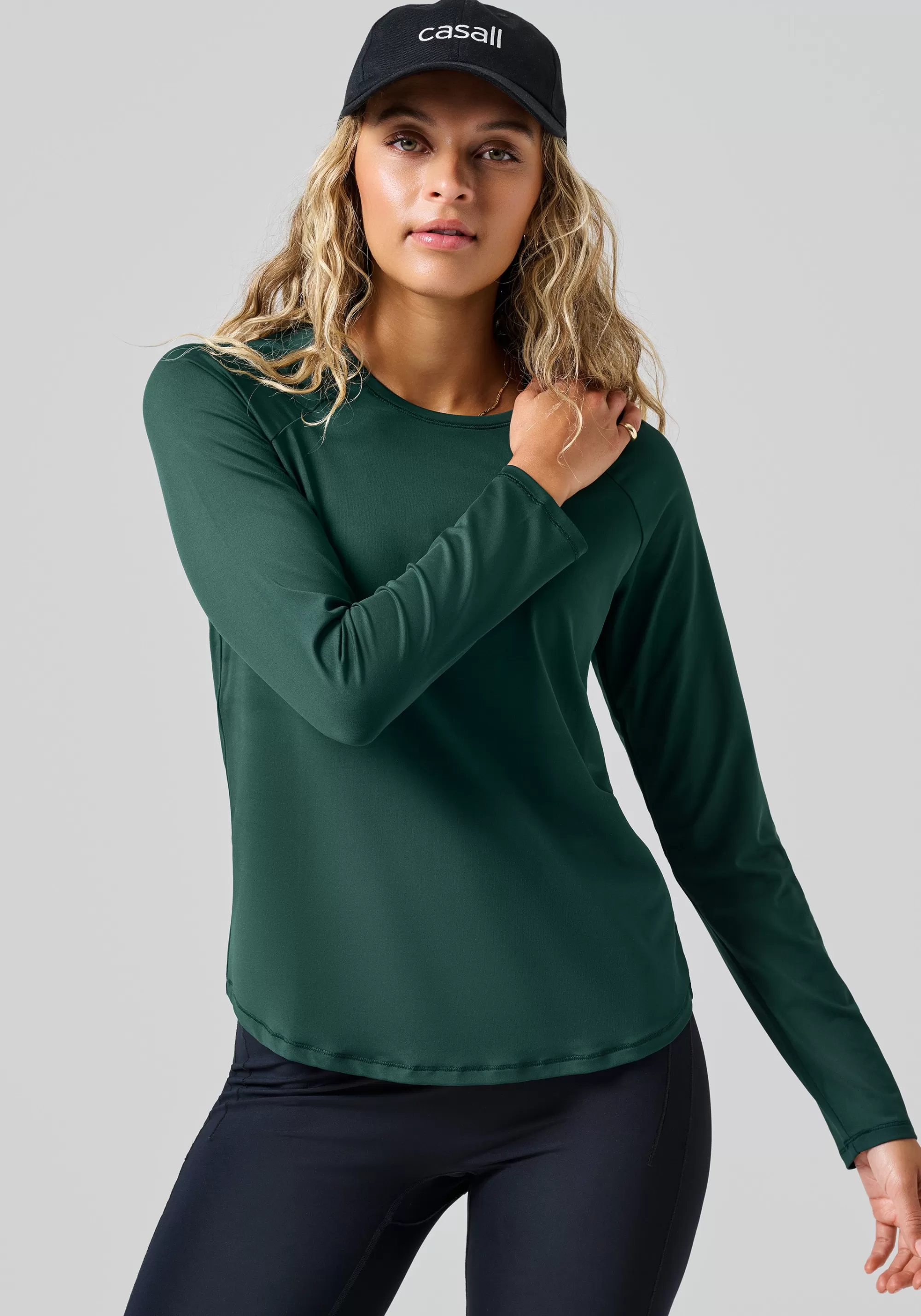 Casall Essential Long Sleeve - Dark Pine Fashion