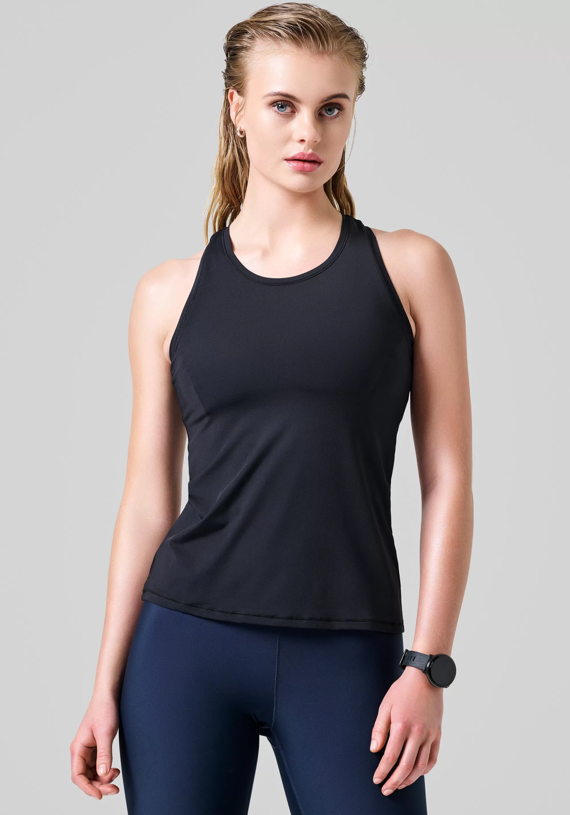 Casall Essential Racerback Tank - Black Outlet