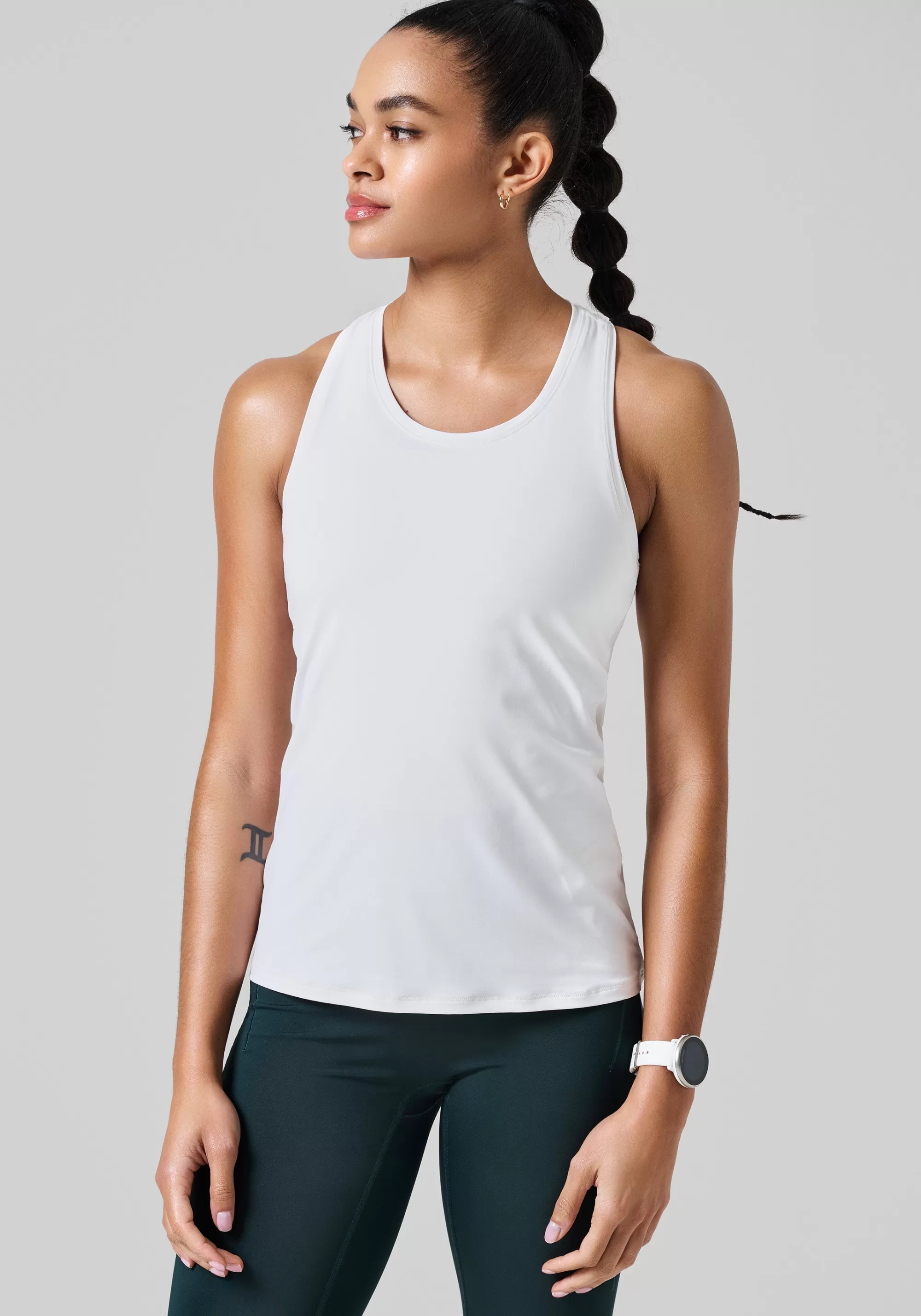 Casall Essential Racerback Tank - White Clearance