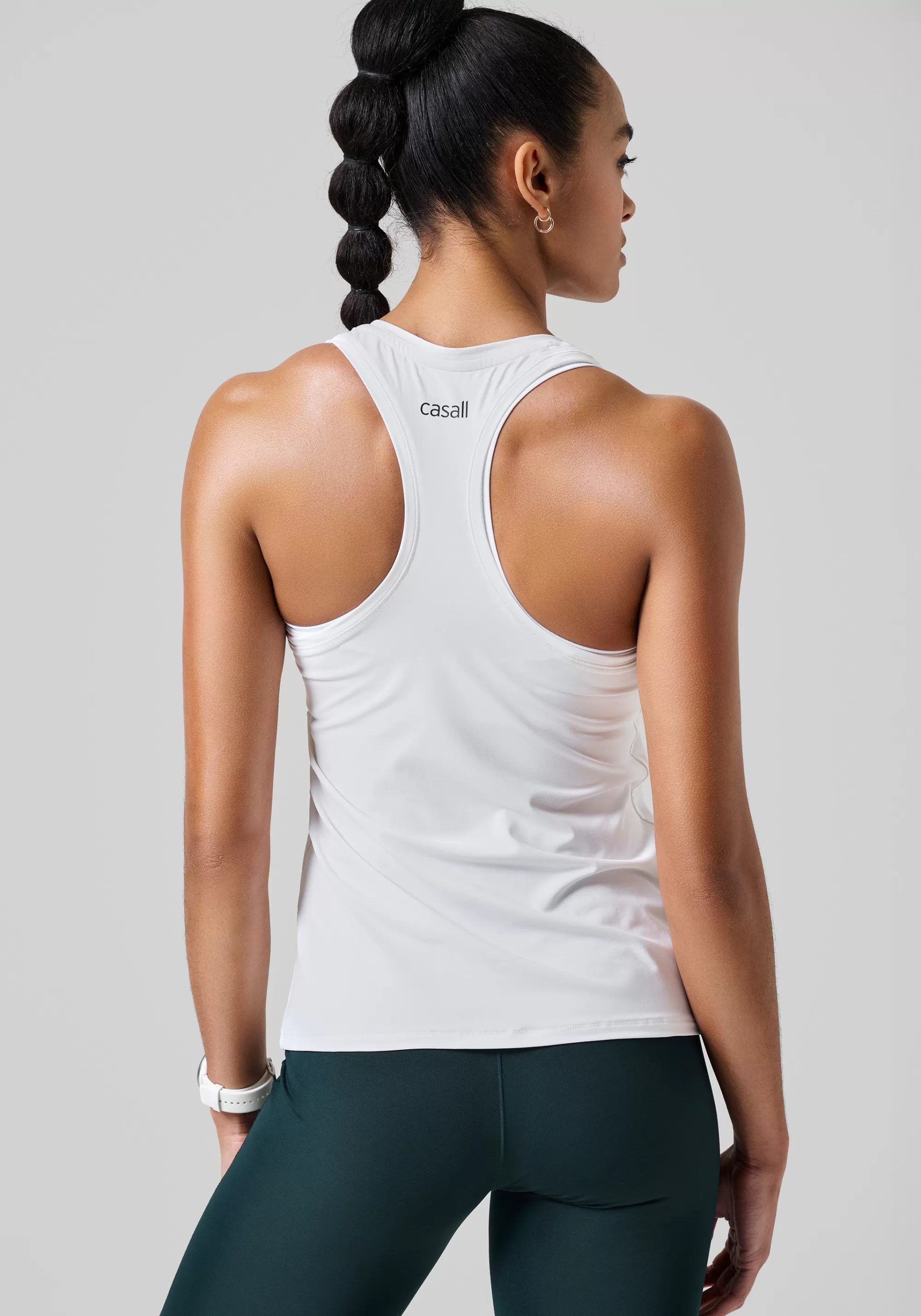 Casall Essential Racerback Tank - White Clearance