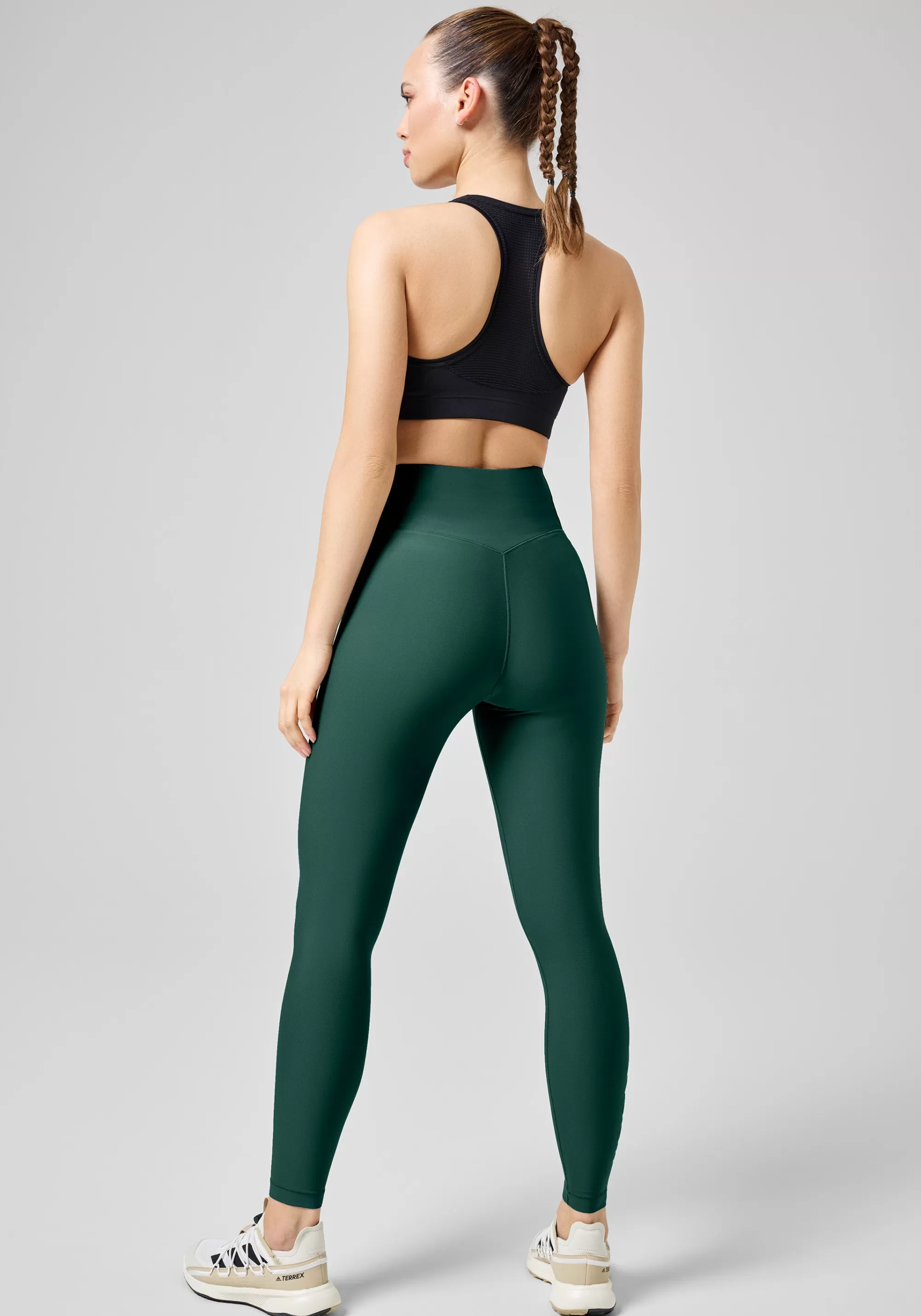 Casall Graphic High Waist Tights - Dark Pine Flash Sale