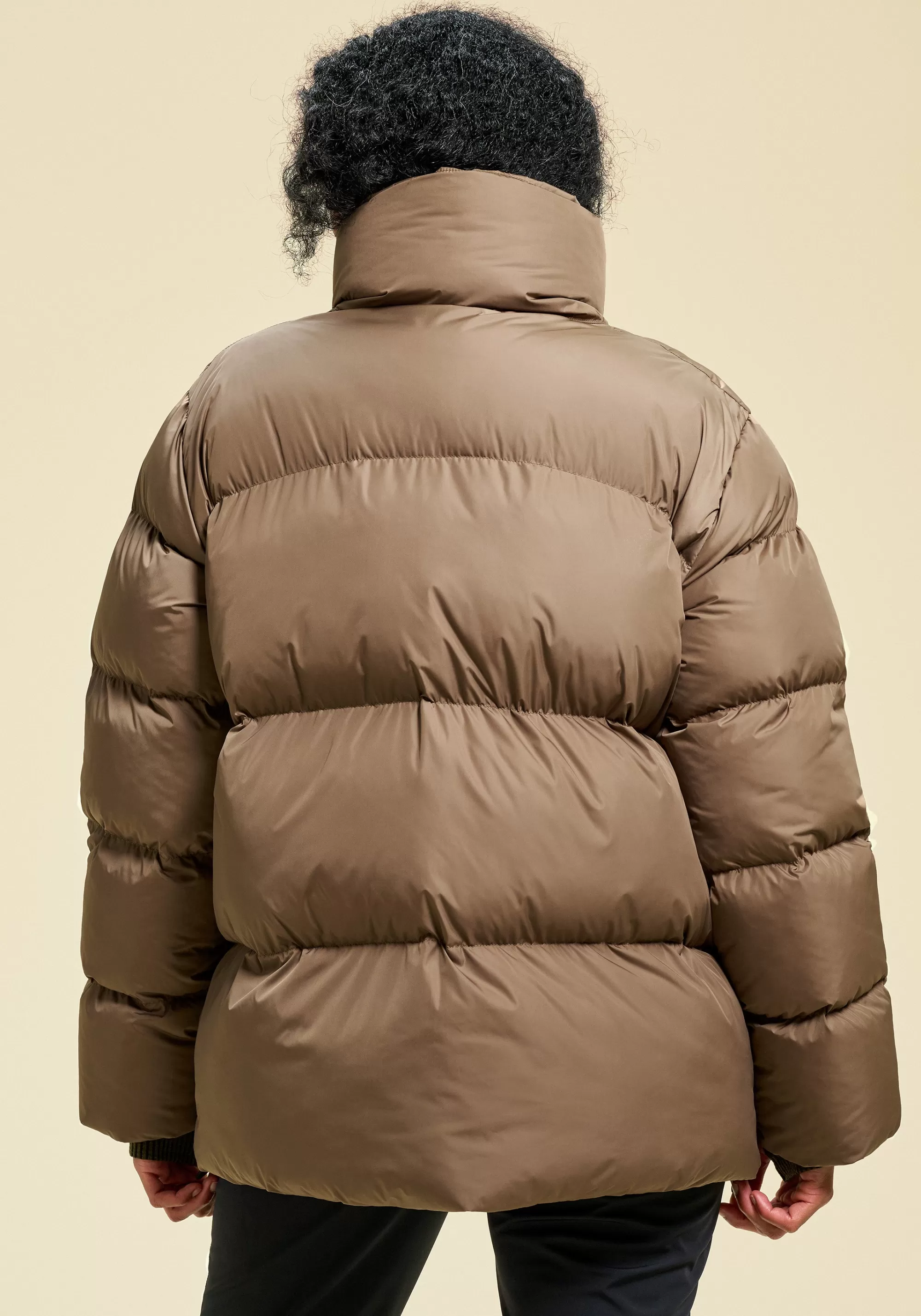 Casall Hero Puffer Jacket - Taupe Brown Hot