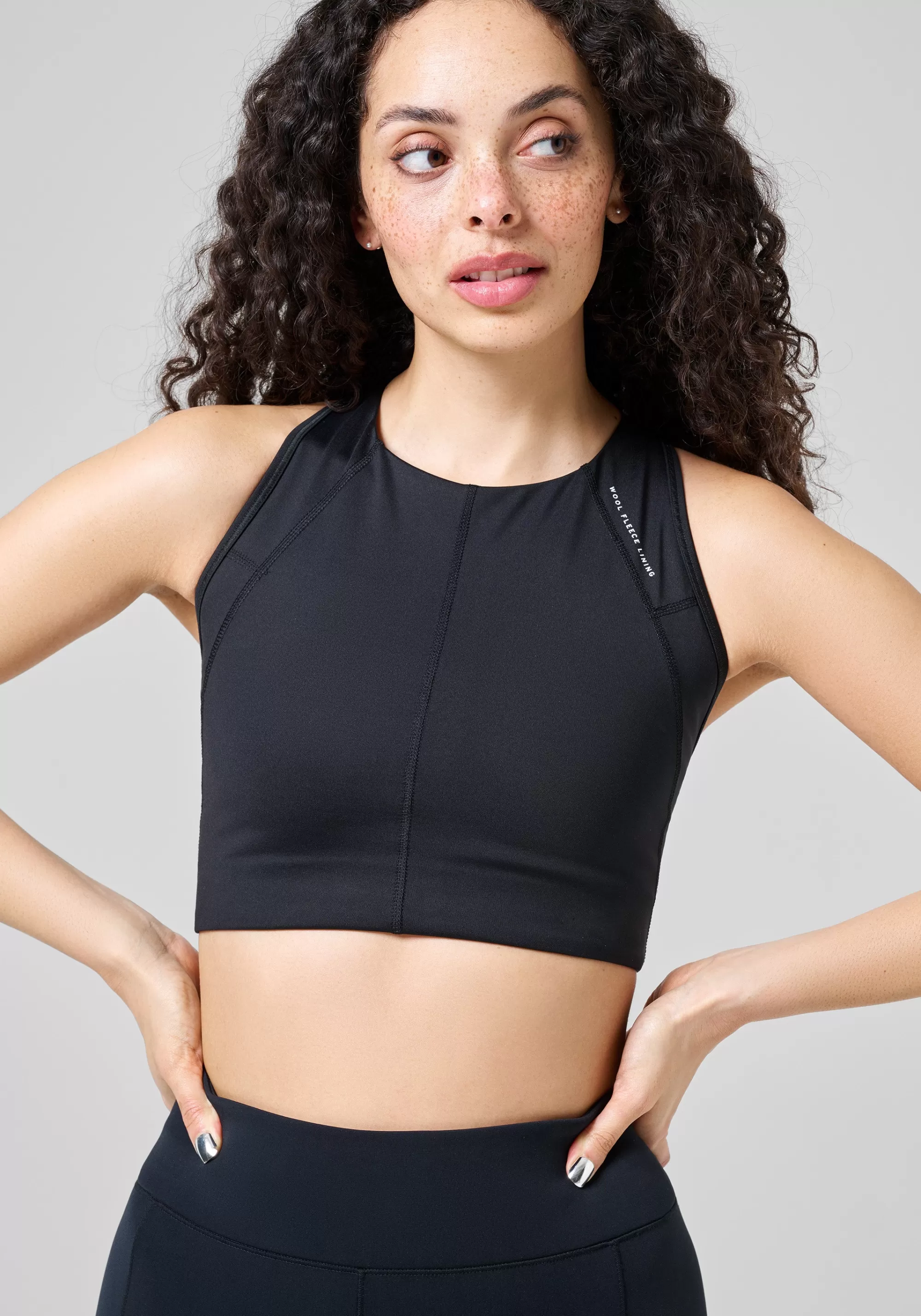 Casall Iconic Wool Lined Sports Bra - Black Clearance