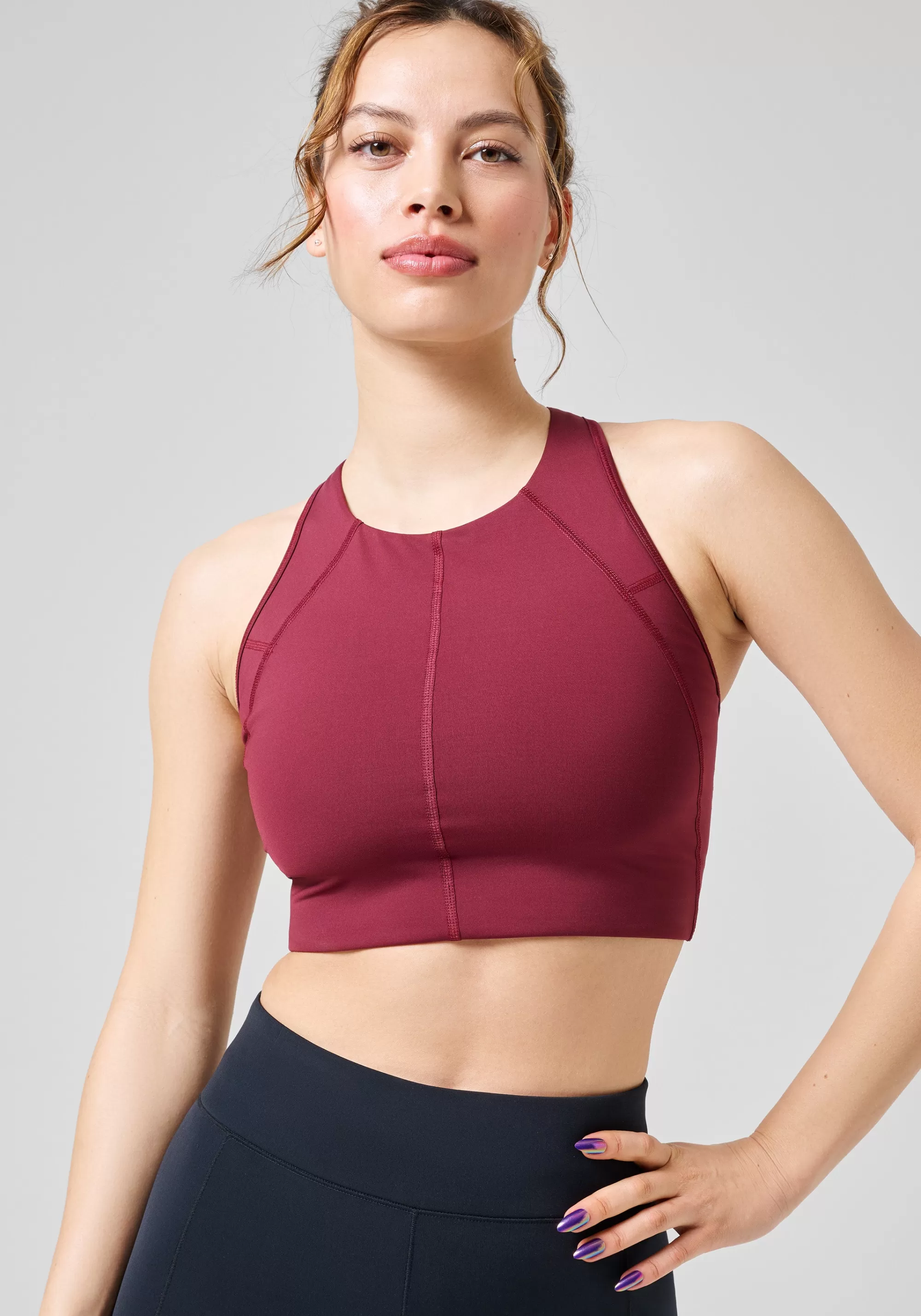 Casall Iconic Wool Lined Sports Bra - Evening Red Discount