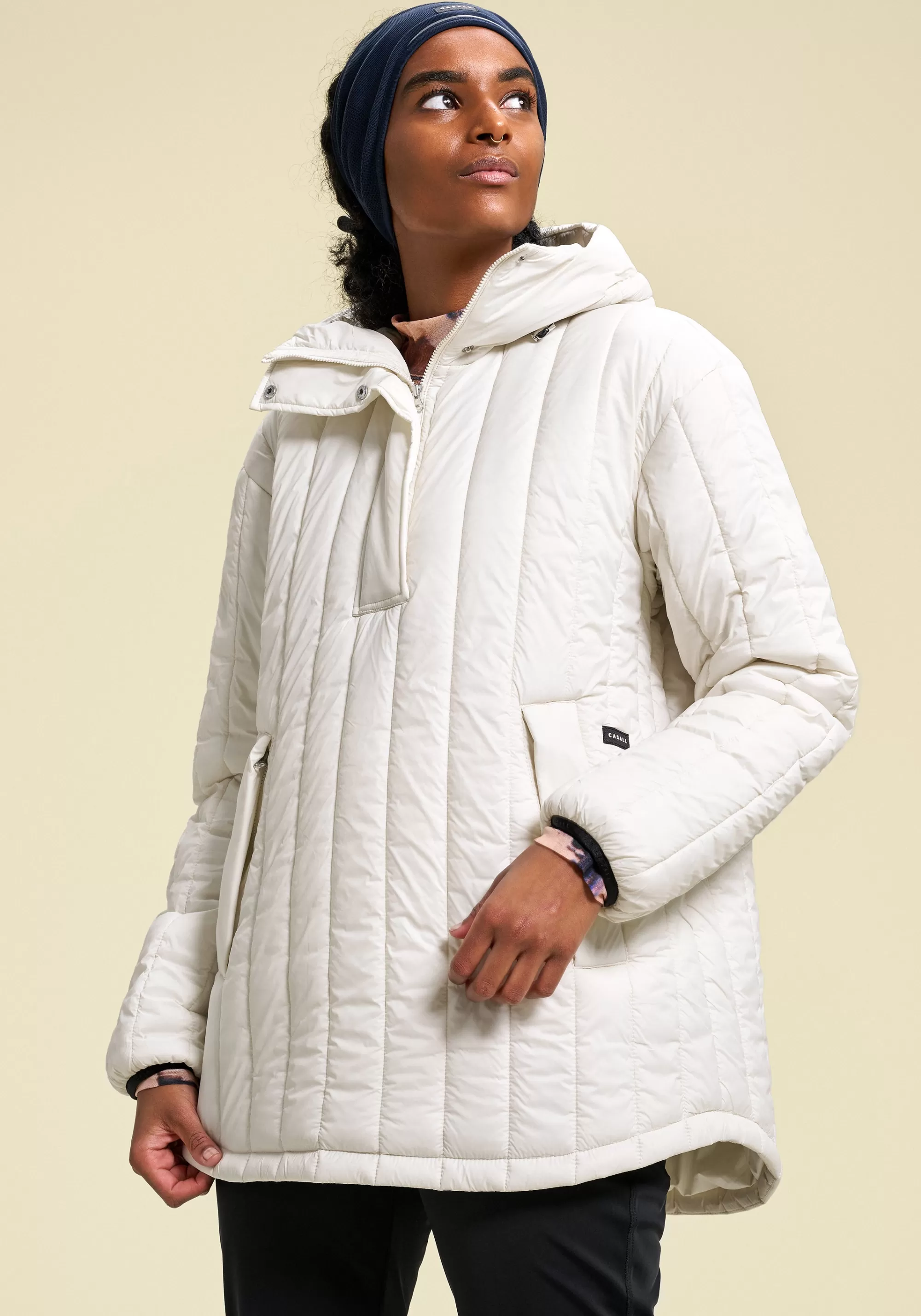 Casall Lightweight Padded Anorak - Off White Best Sale