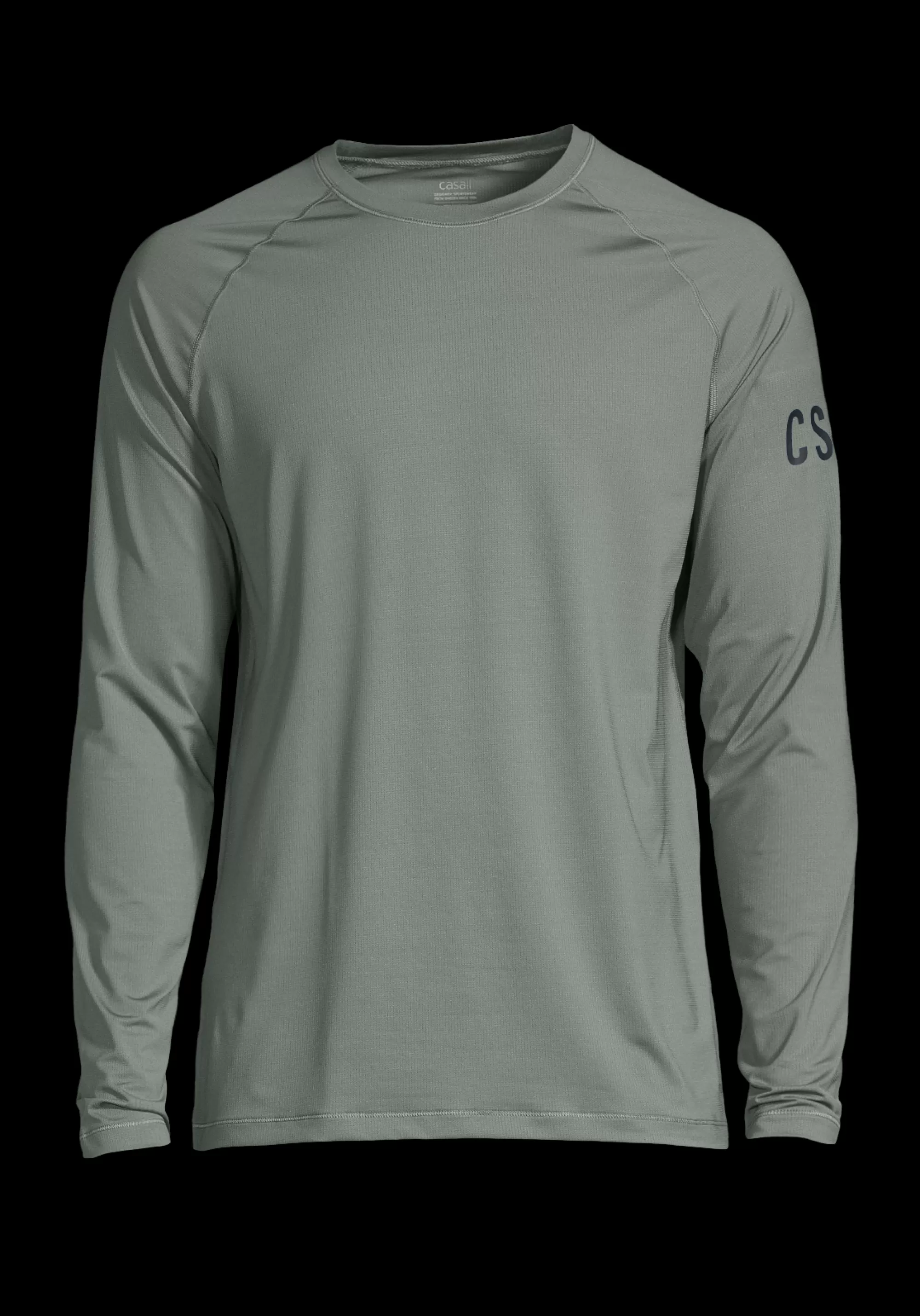 Casall M Rapidry Long Sleeve - Sage Grey Best Sale