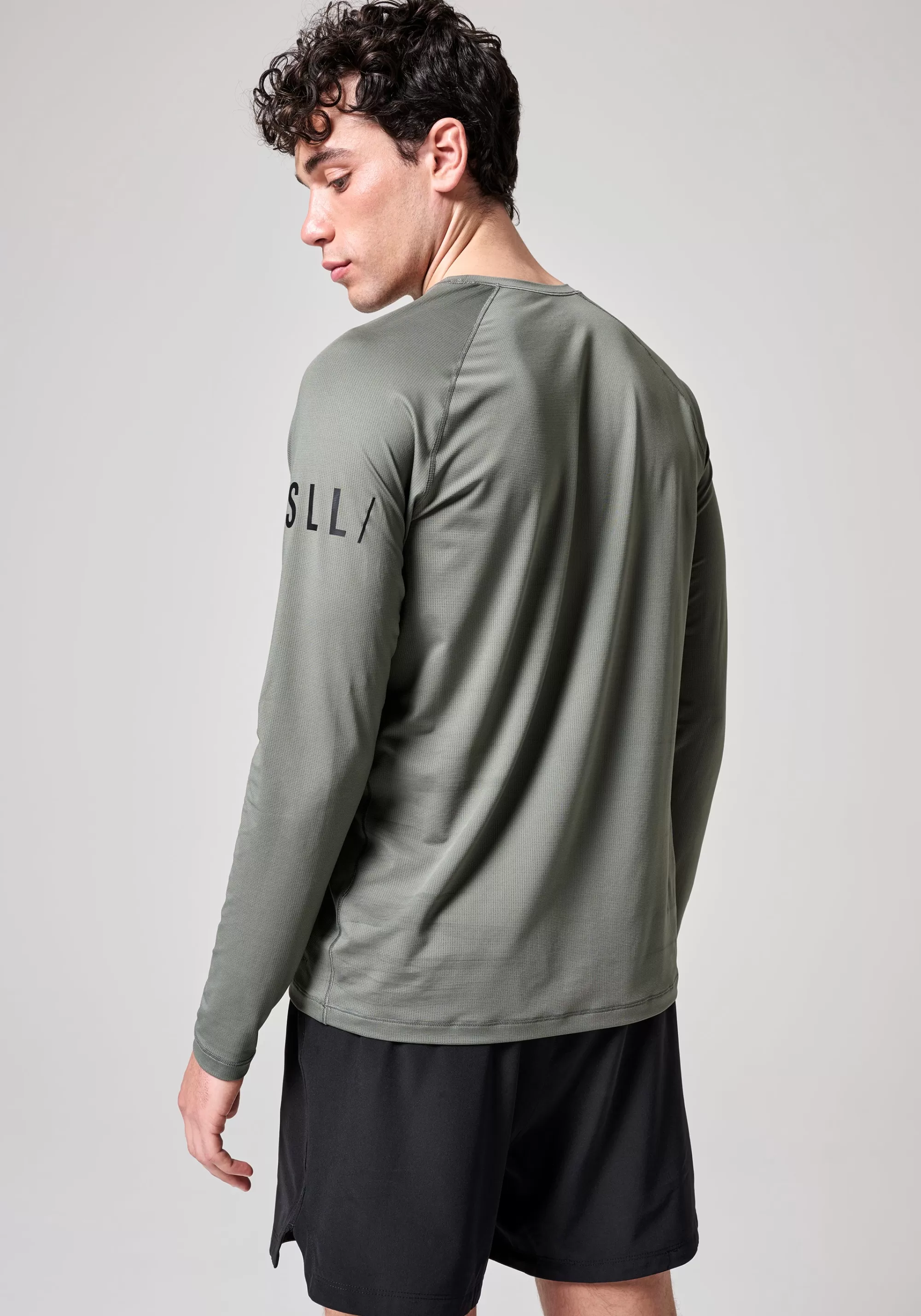 Casall M Rapidry Long Sleeve - Sage Grey Best Sale