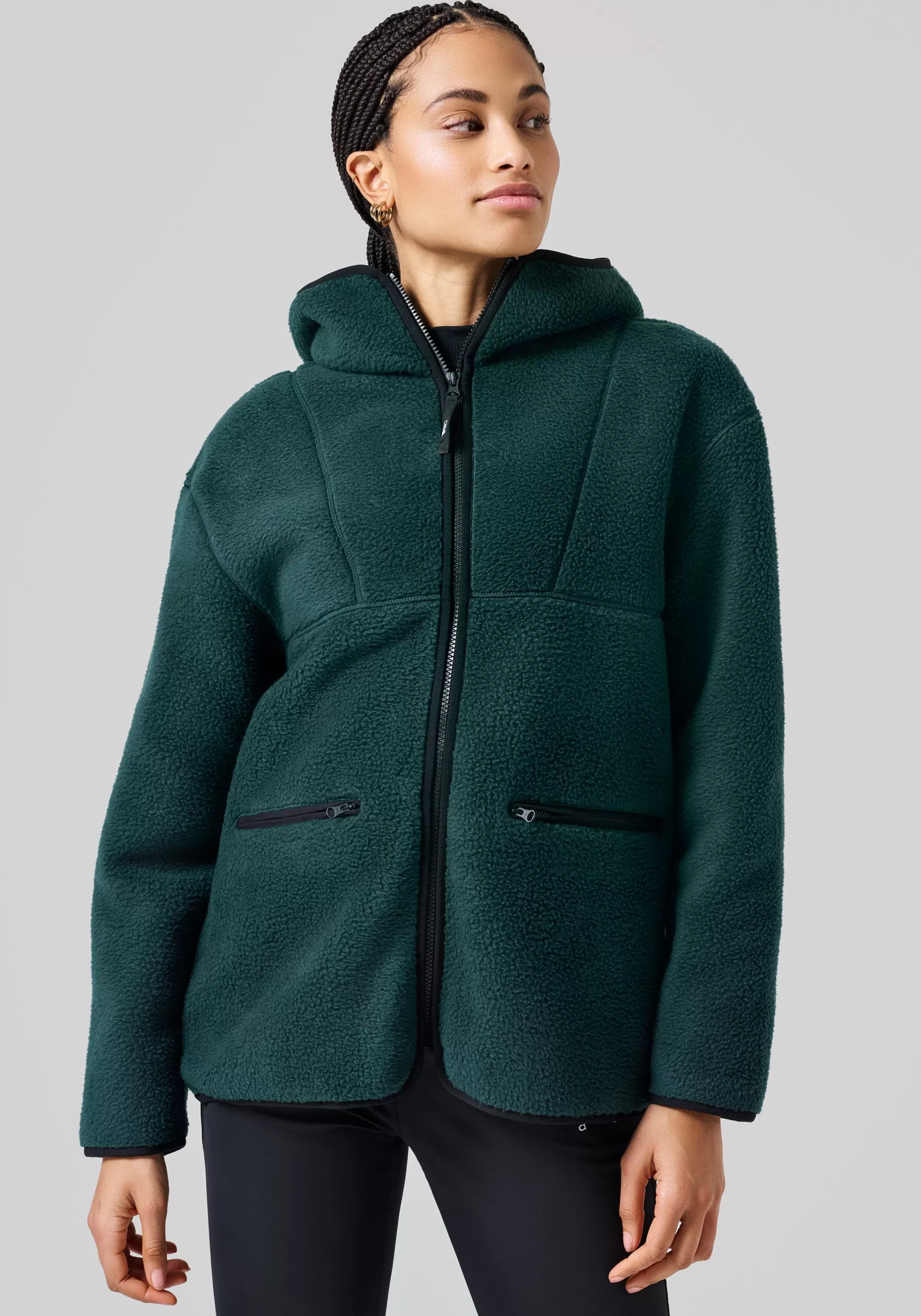 Casall Pile Jacket - Dark Pine Cheap