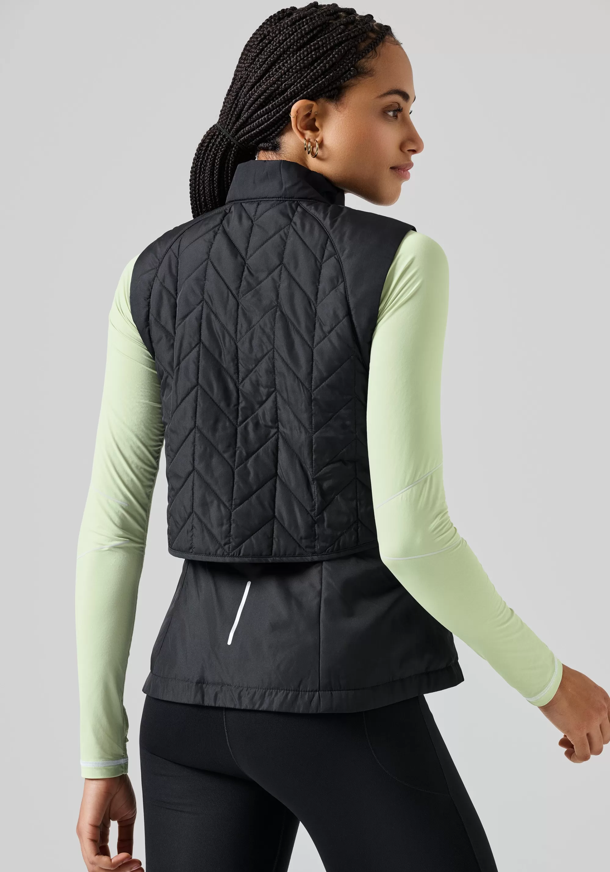 Casall Quilted Running Vest - Black New