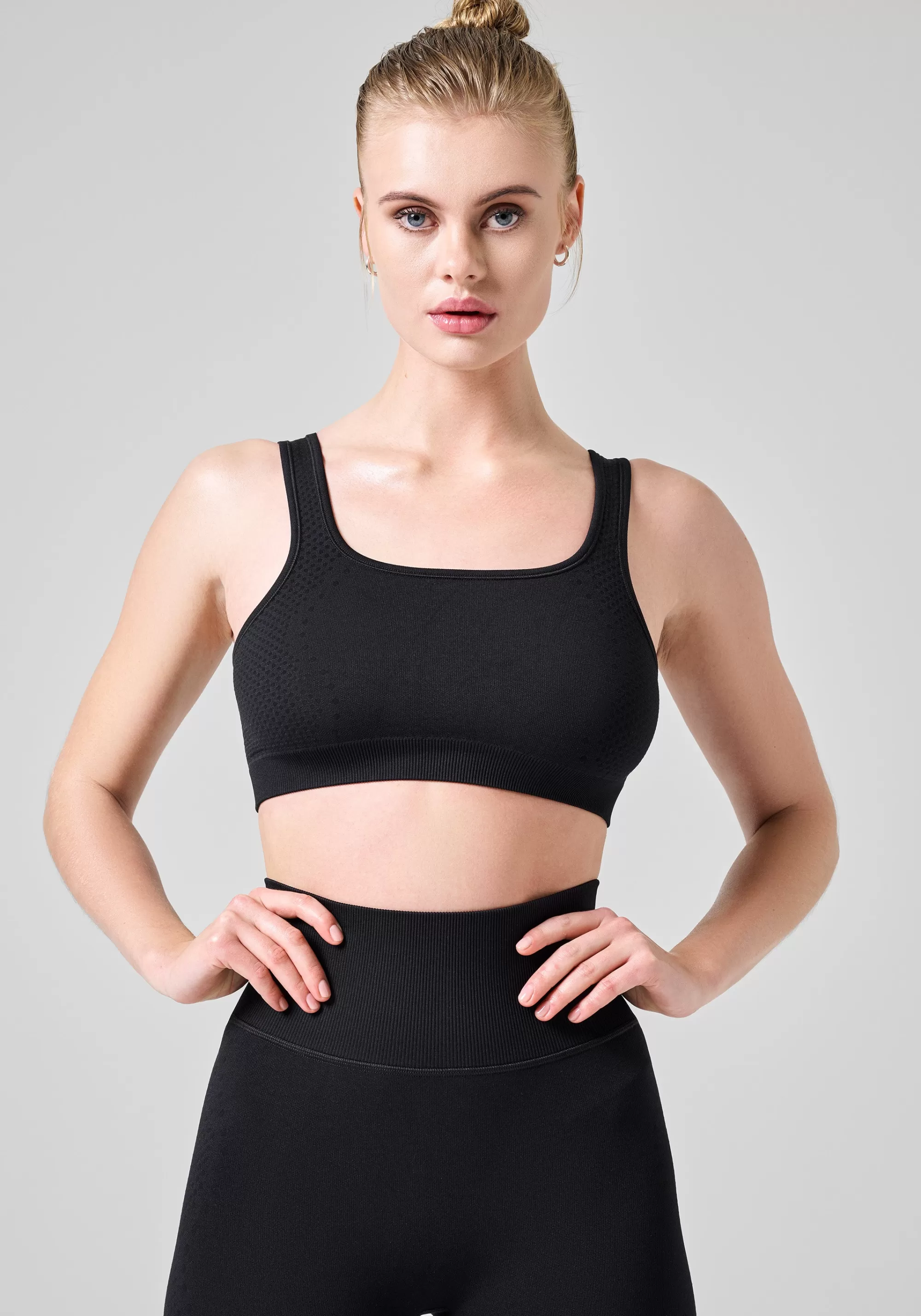 Casall Scallop Seamless Bralette - Black Online