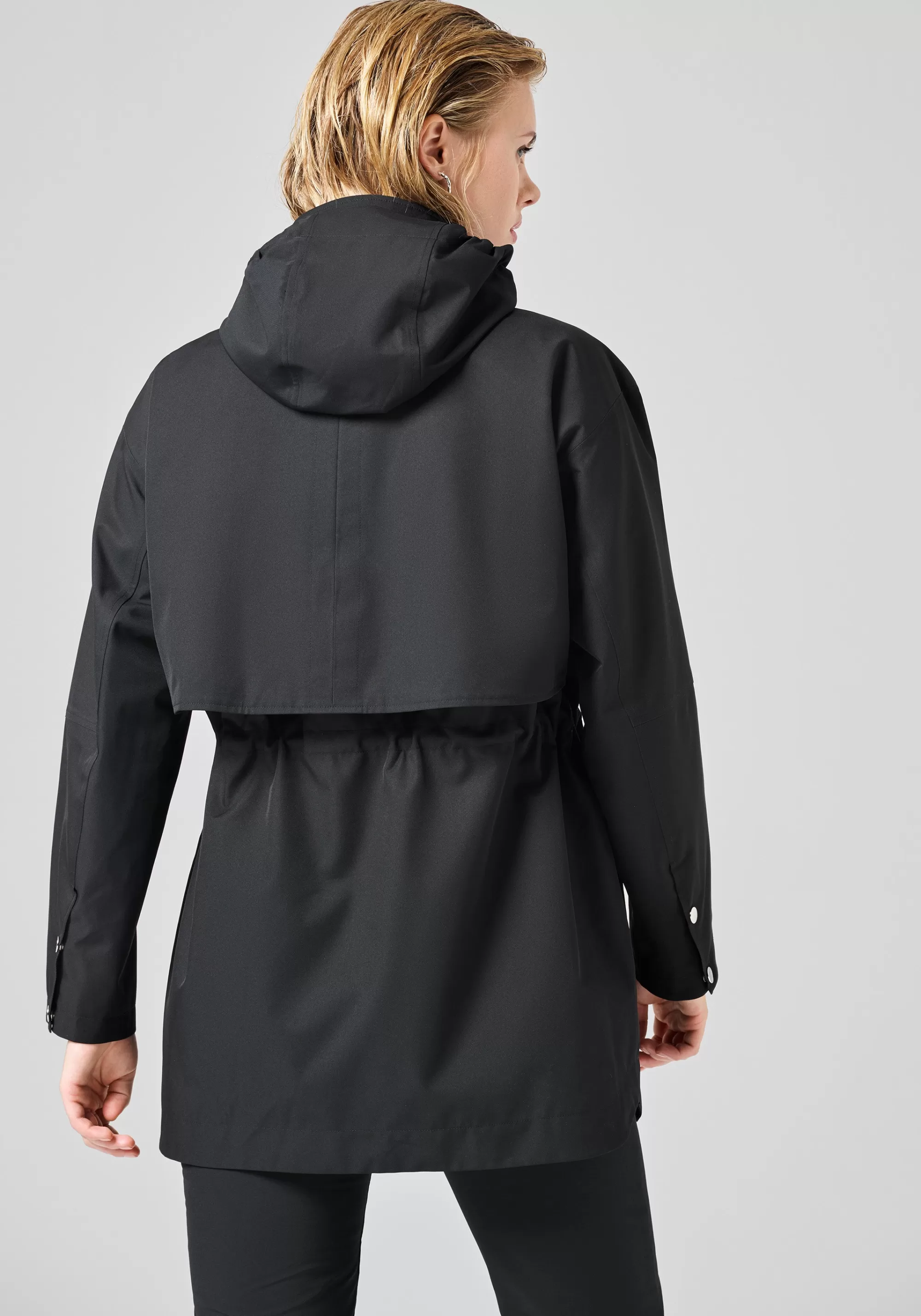 Casall Scandi Trench Rain Coat - Black Hot