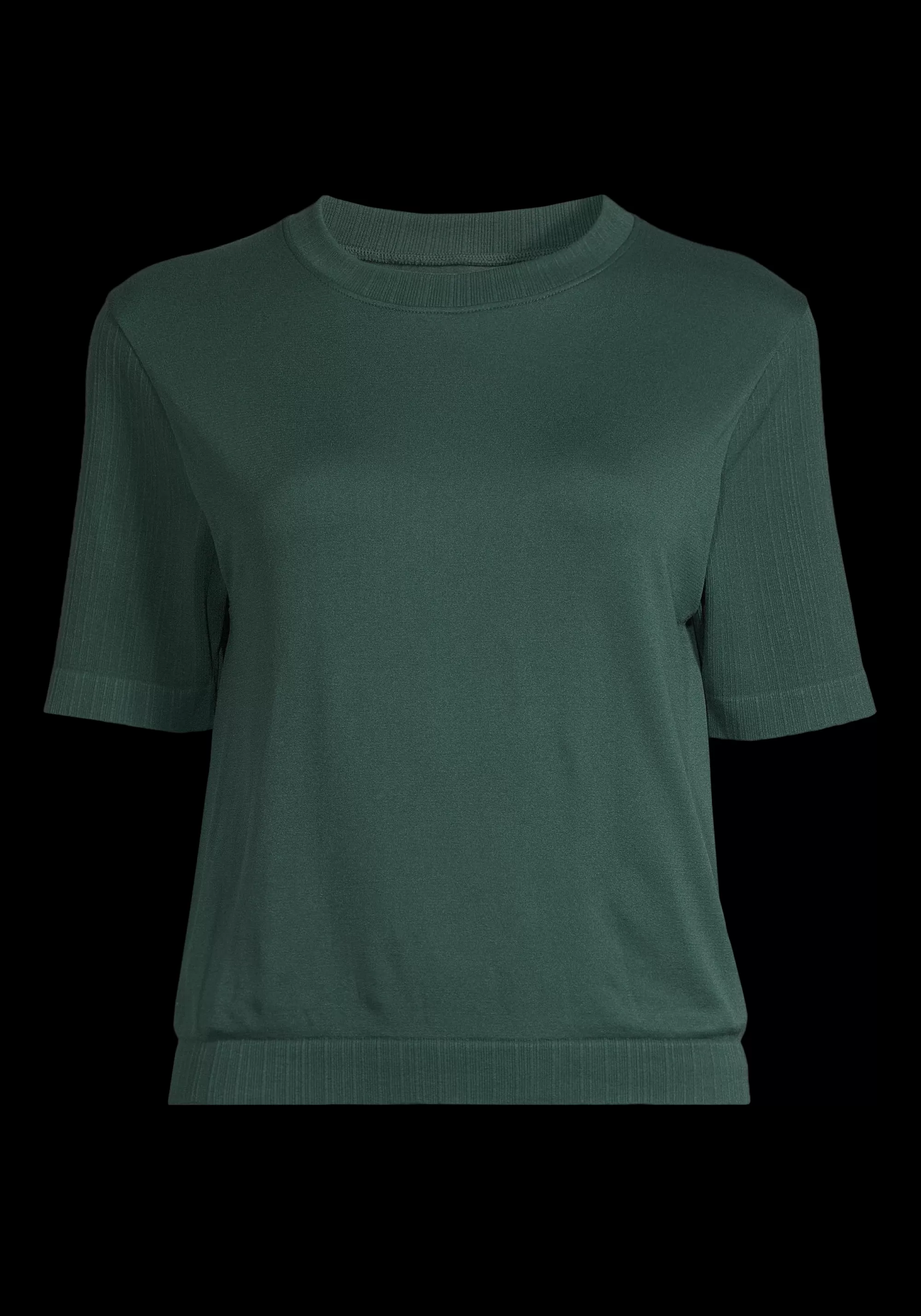 Casall Seamless Rib Sleeve Tee - Dark Pine Clearance