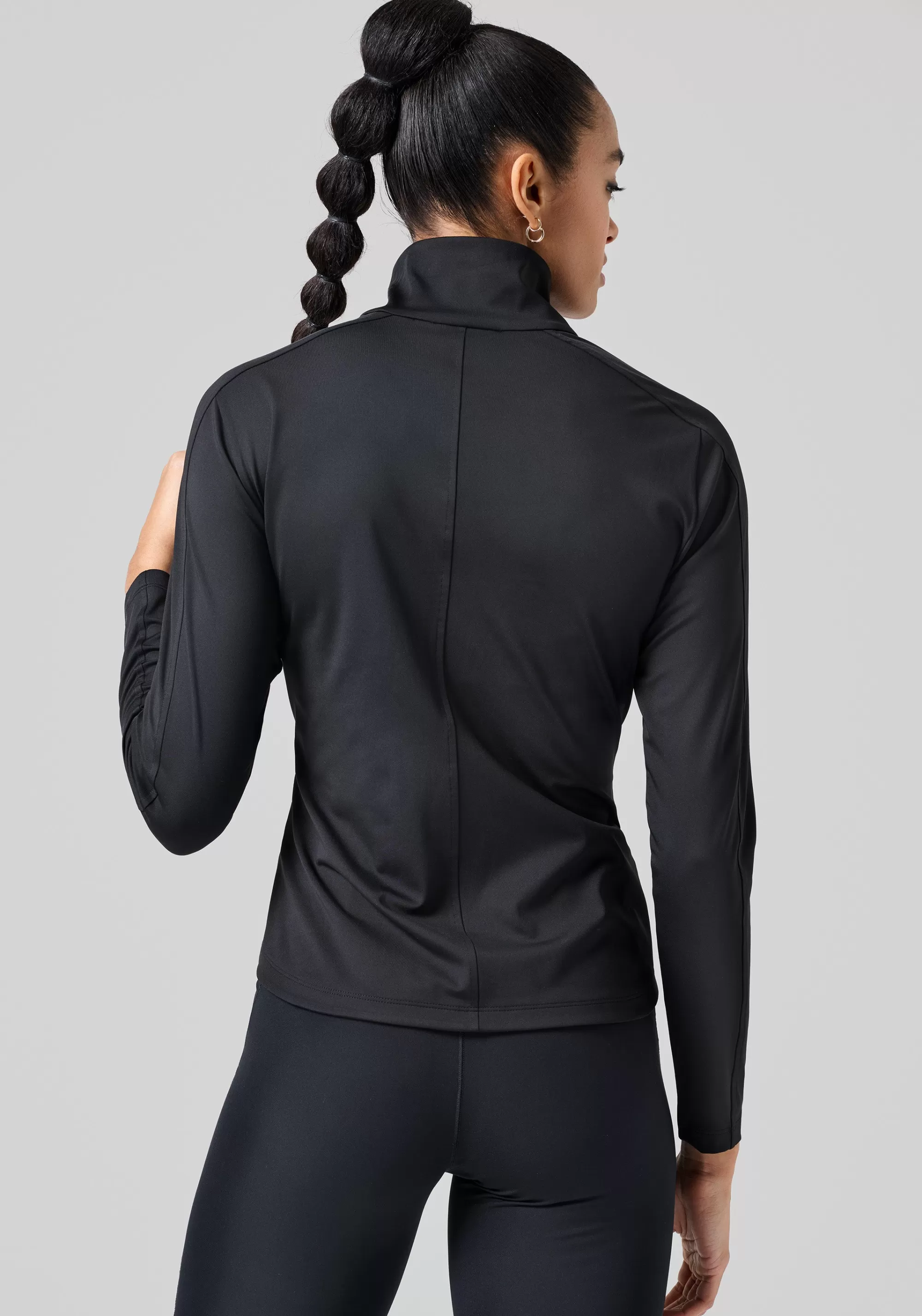 Casall Serene Half Zip Long Sleeve - Black Flash Sale