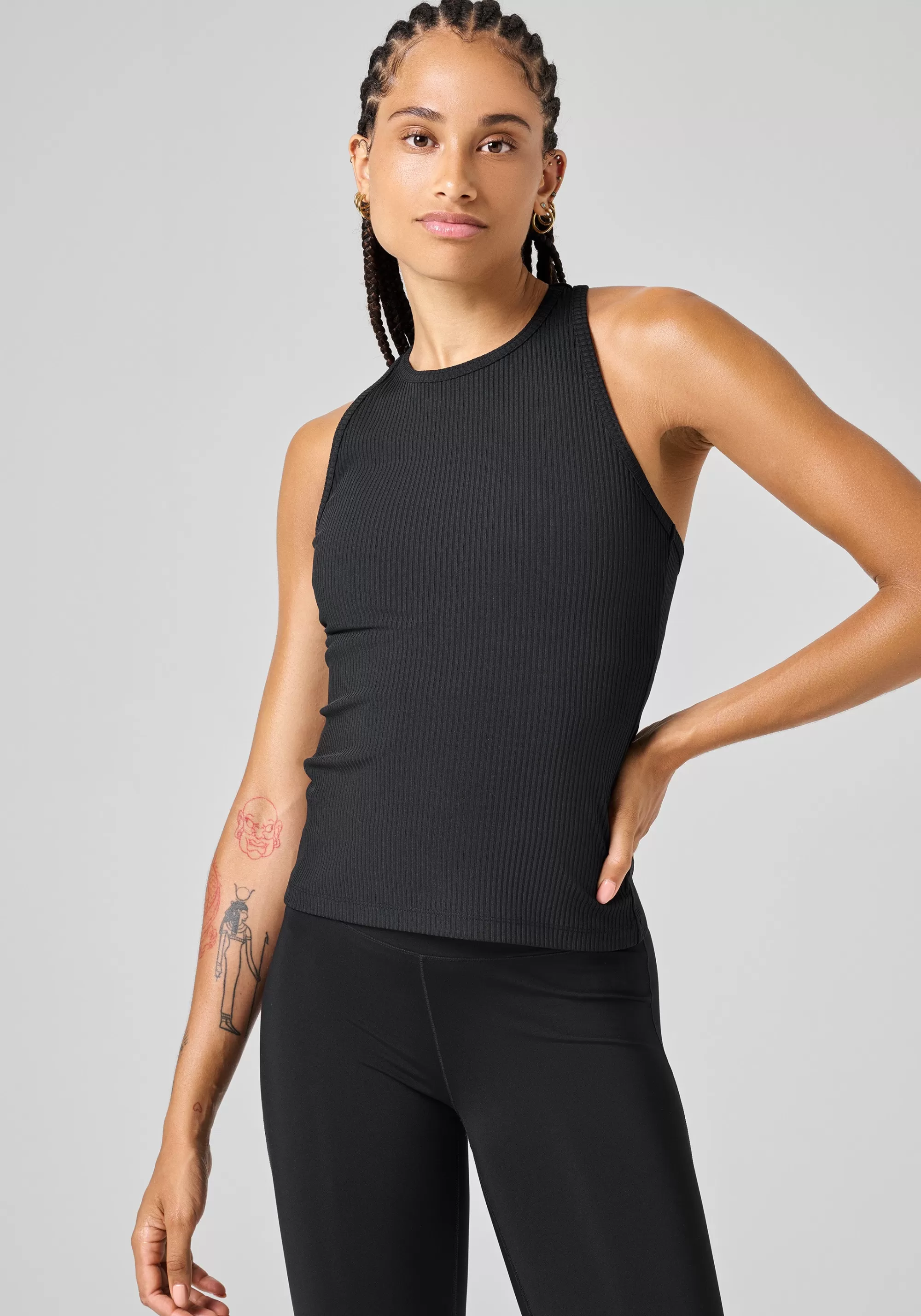 Casall Signified Rib Tank - Black Best