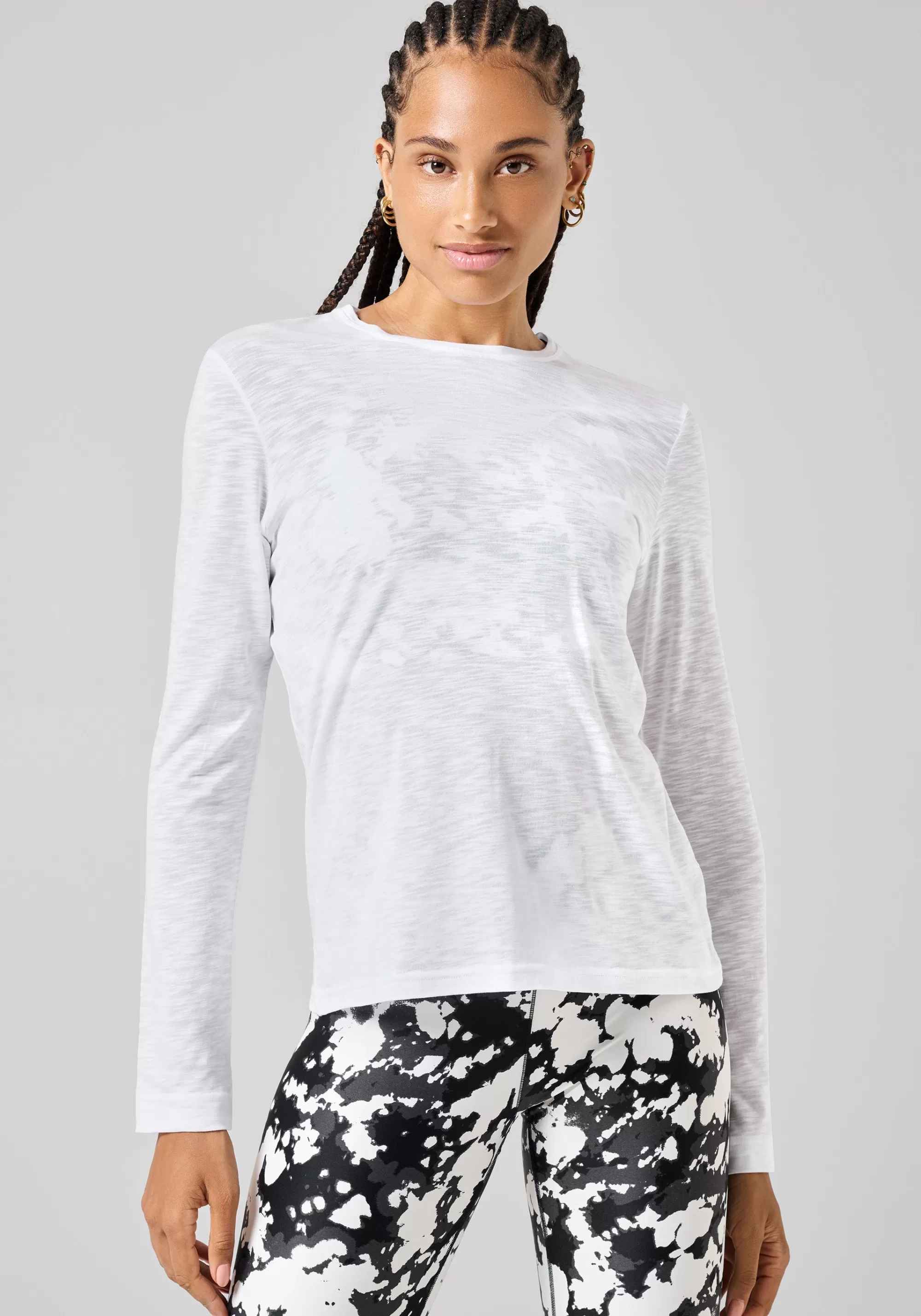 Casall Soft Texture Long Sleeve - White New