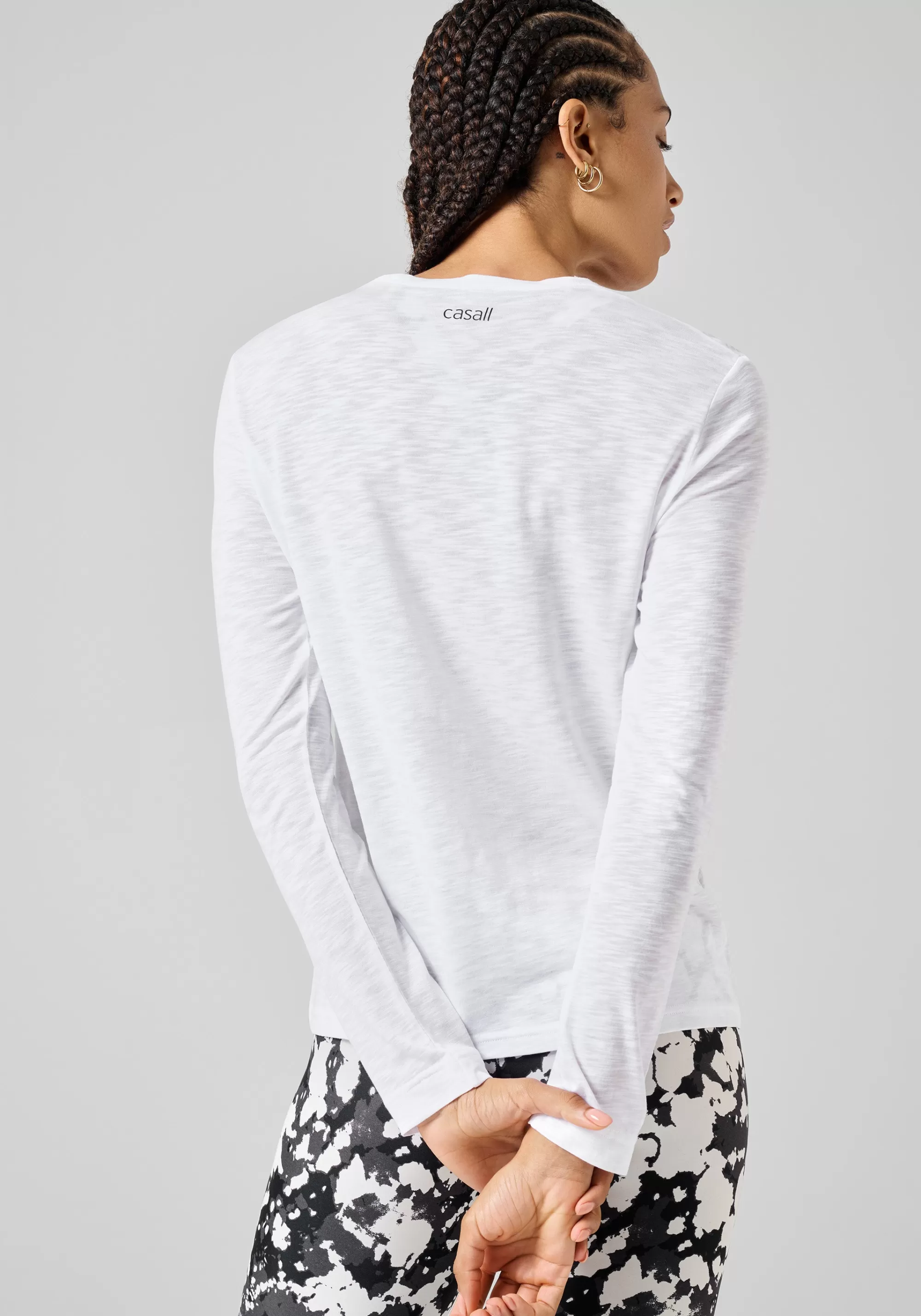 Casall Soft Texture Long Sleeve - White New