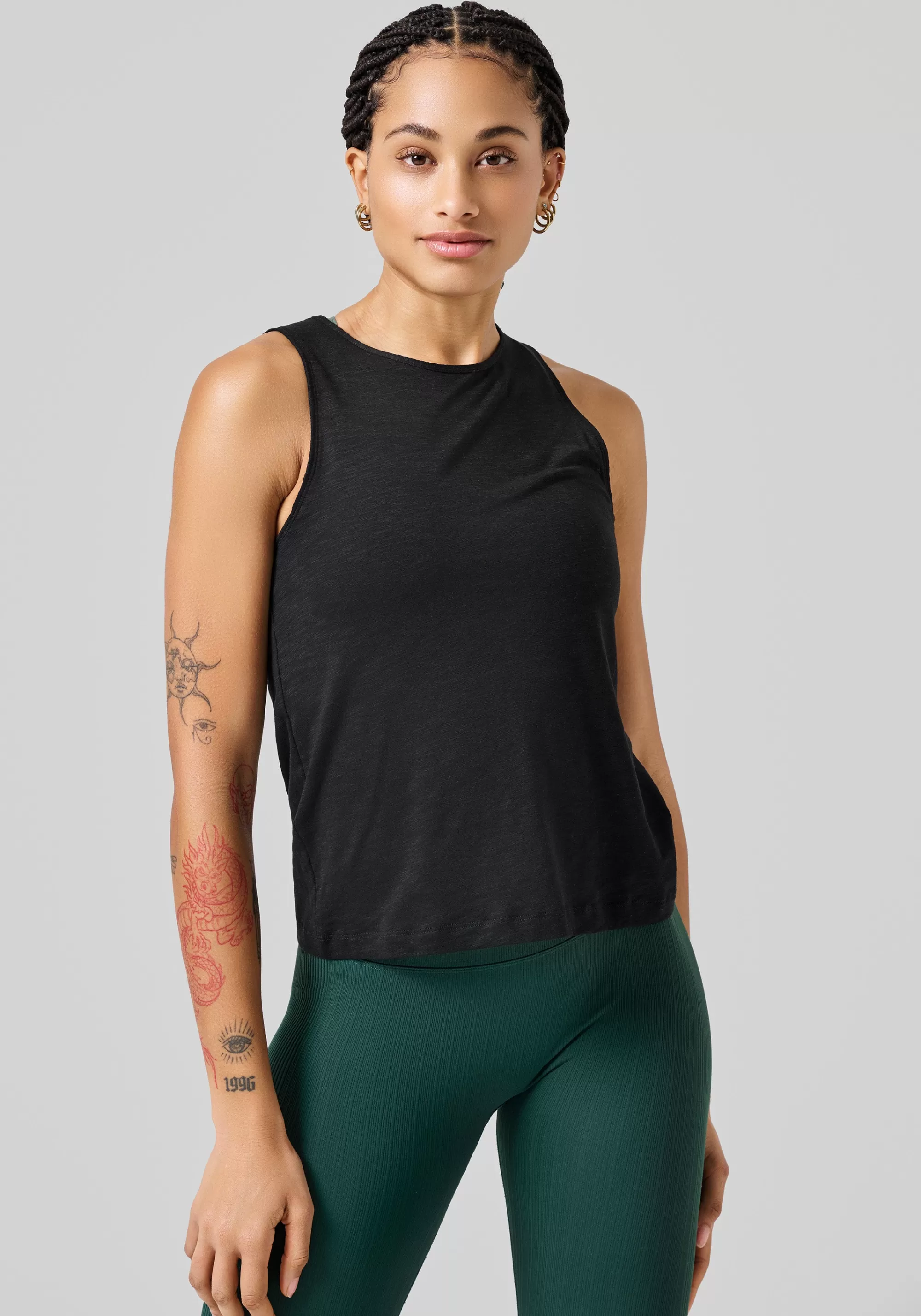 Casall Soft Texture Tank - Black Store