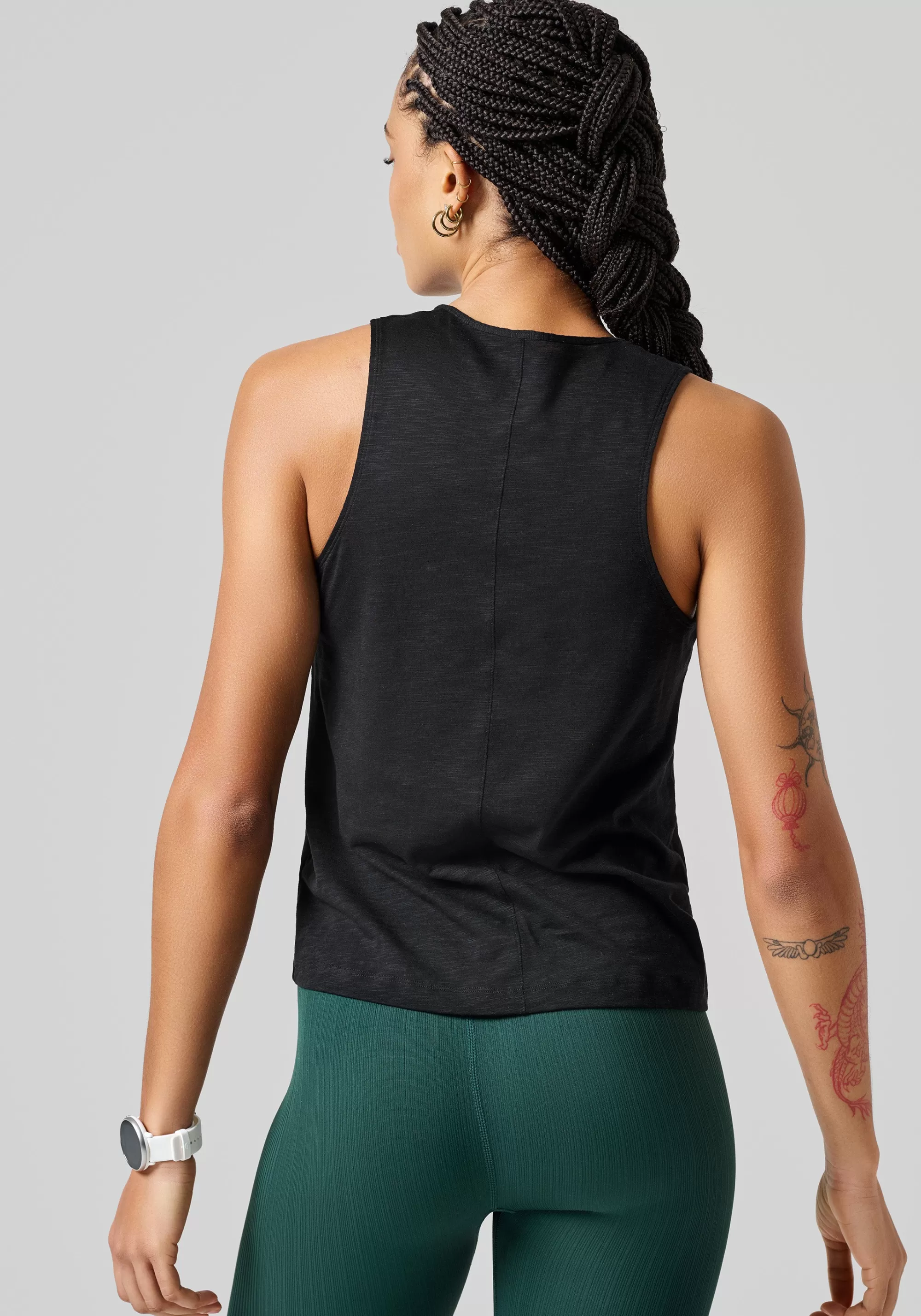 Casall Soft Texture Tank - Black Store