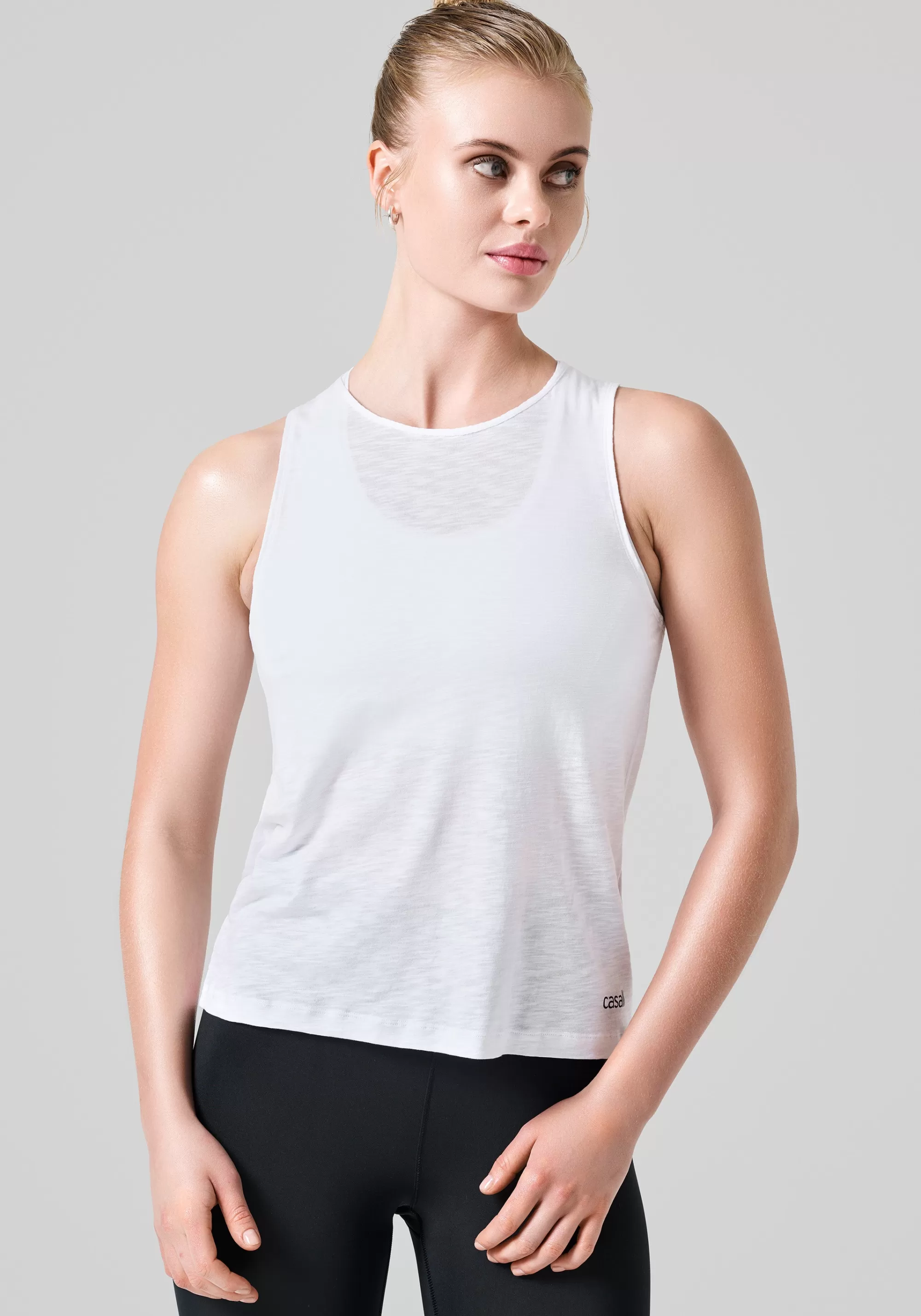 Casall Soft Texture Tank - White Shop