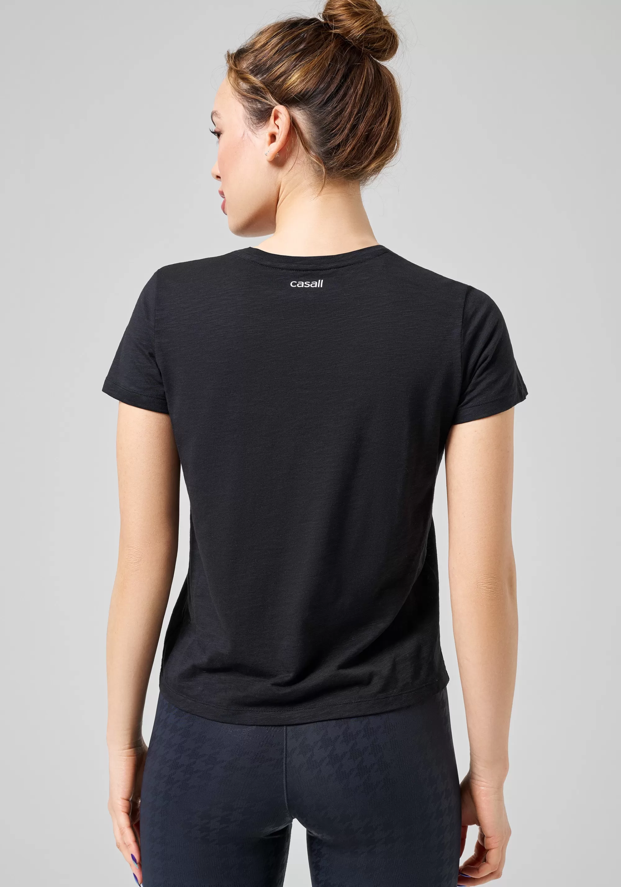 Casall Soft Texture Tee - Black Fashion