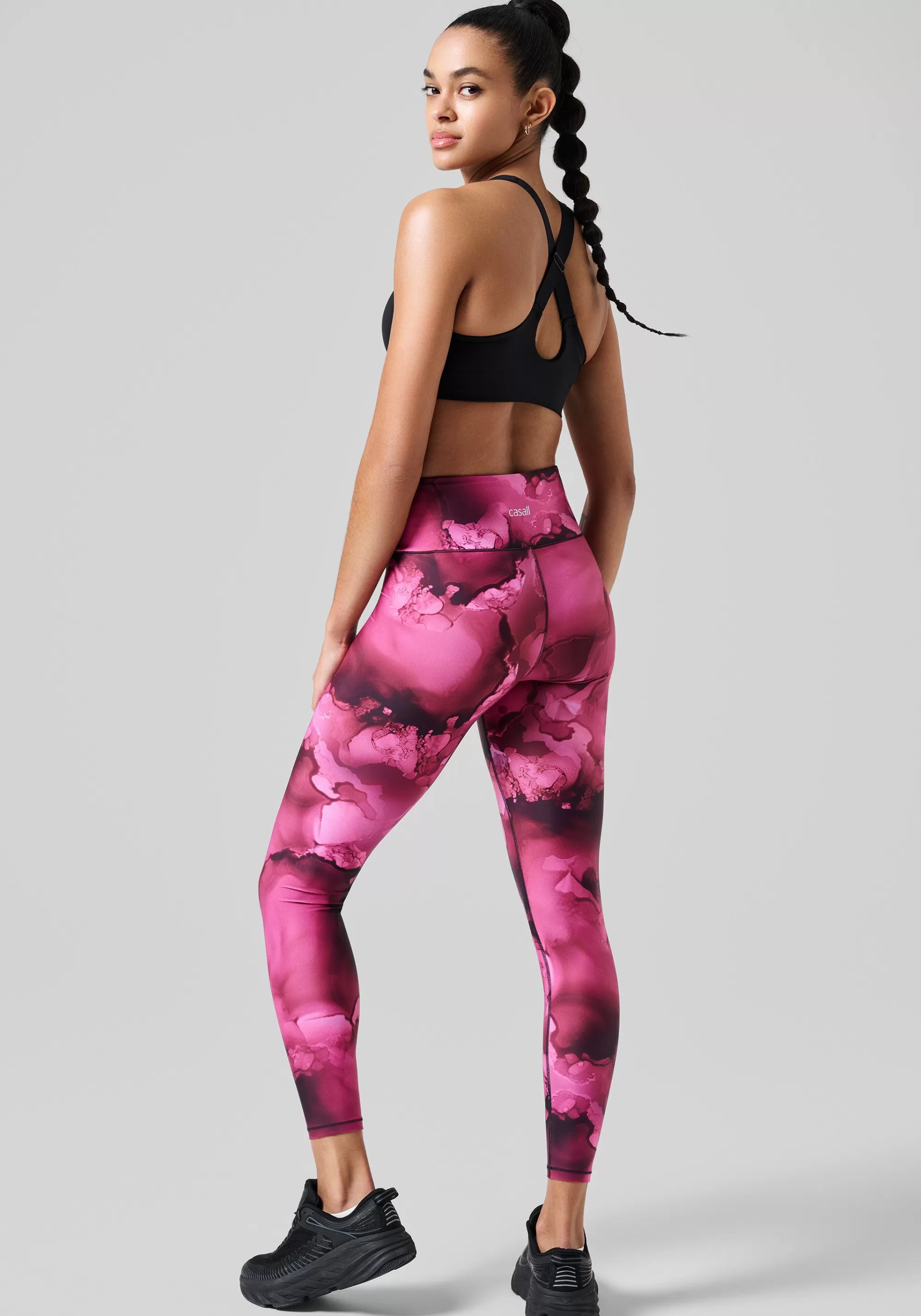 Casall Ultra High Waist Printed Tights - Ice Pink Shop