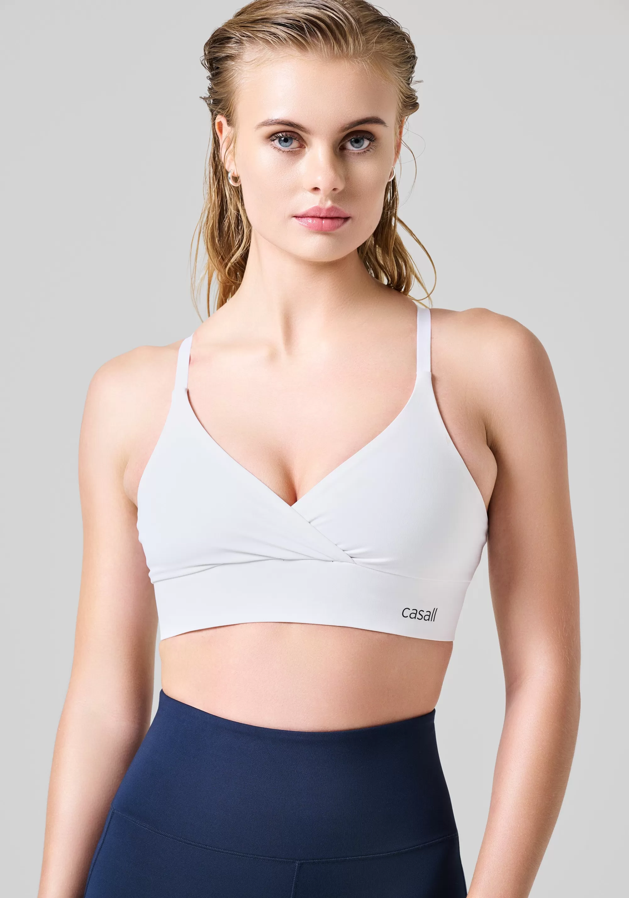 Casall Wrap Sports Bra - White Store