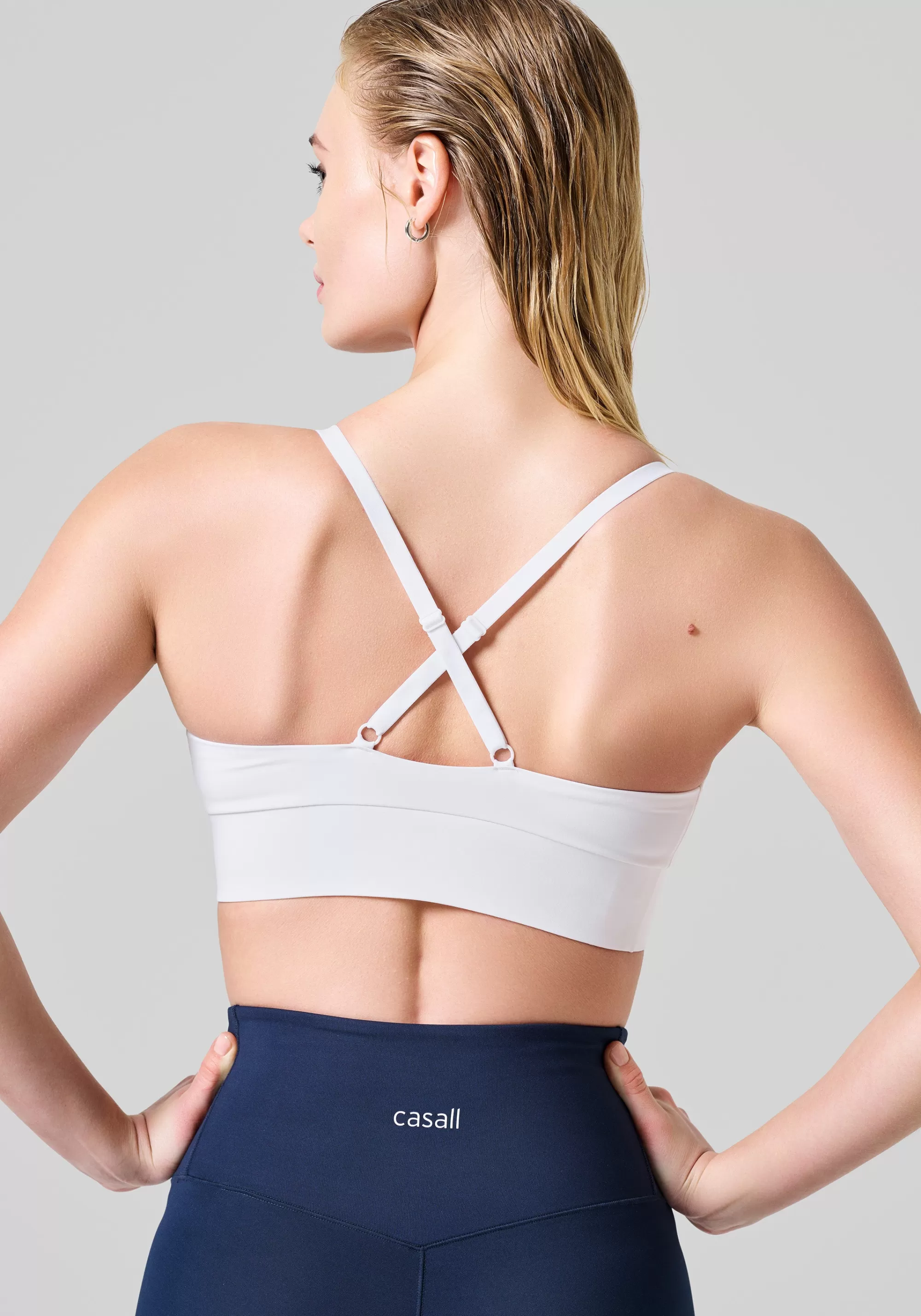 Casall Wrap Sports Bra - White Store